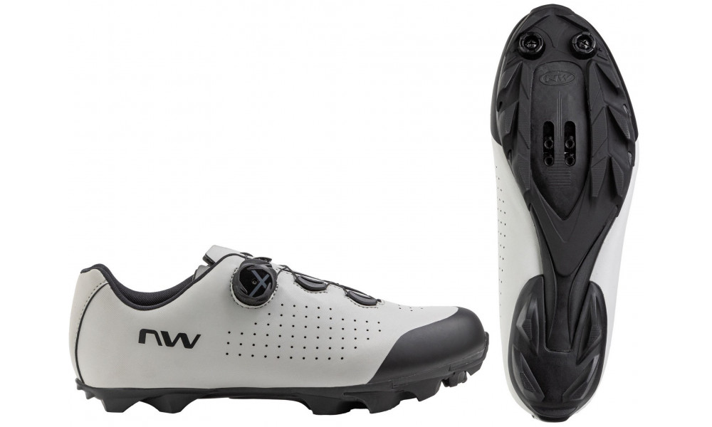 Cycling shoes Northwave Scorpius Plus 4 MTB XC light grey-black - 1