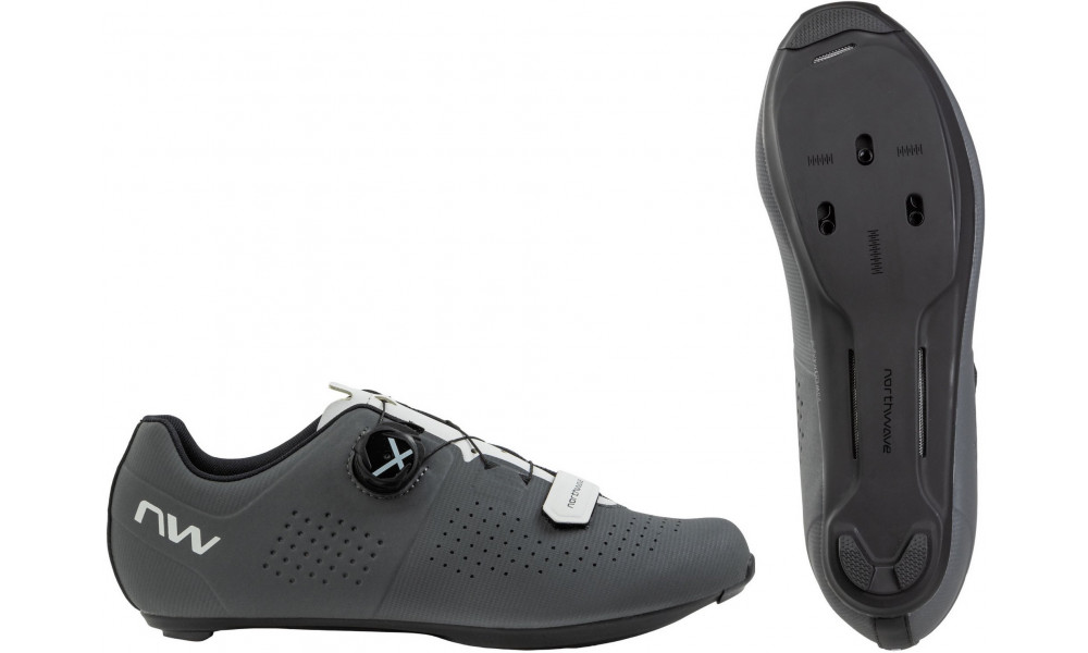 Cycling shoes Northwave Typhoon Road dark grey-light grey - 1