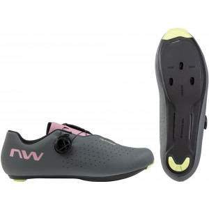 Cycling shoes Northwave Sonic Plus Road dark grey-dusty malva
