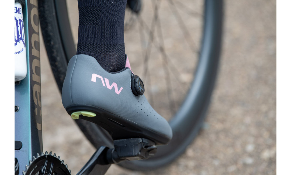 Cycling shoes Northwave Sonic Plus Road dark grey-dusty malva - 4