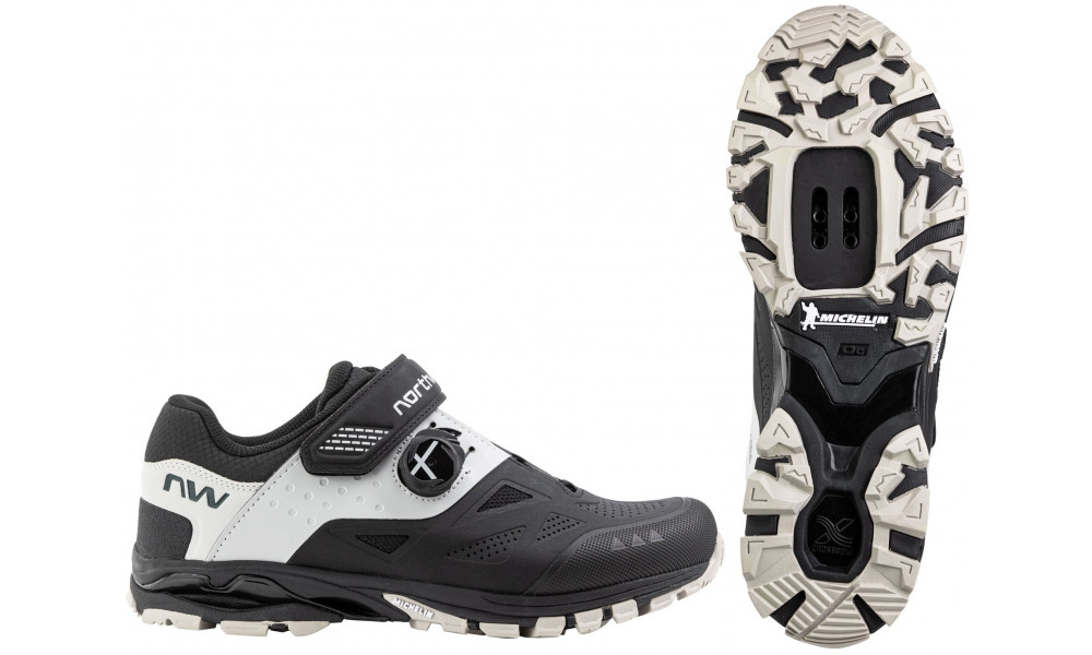 Cycling shoes Northwave Spider Plus 3 MTB AM black-light grey - 1