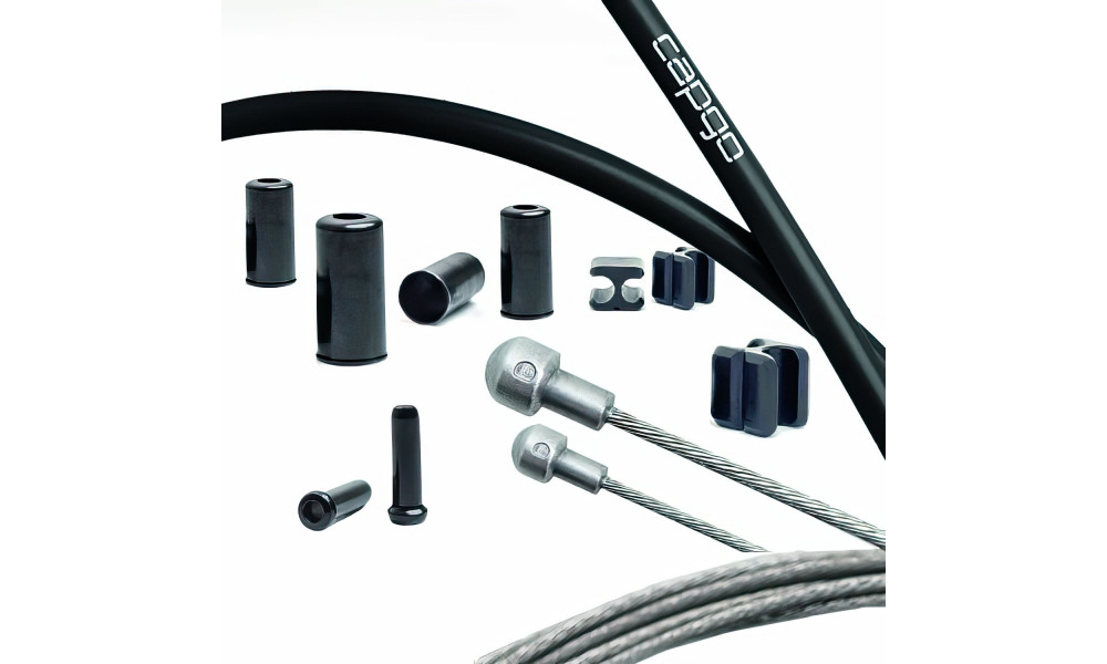 Brake cable set Capgo BL stainless Shimano/Sram Road black 
