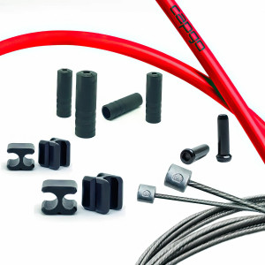 Комплект тросов переключателя Capgo BL Doube(2x) stainless Shimano/Sram Road & MTB red
