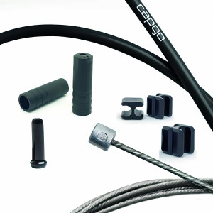 Комплект тросов переключателя Capgo BL Single(1x) stainless Shimano/Sram MTB & E-Bike 1x11/12/13 blac