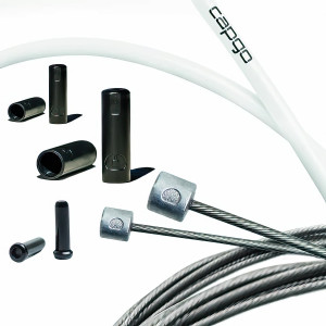 Комплект тросов переключателя Capgo BL Double(2x) ECO stainless Shimano/Sram Road & MTB white