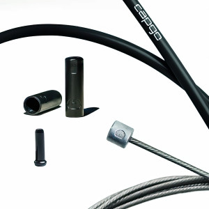 Shift cable set Capgo BL Single(1x) ECO stainless Shimano/Sram MTB & E-Bike 1x11/12/13 black