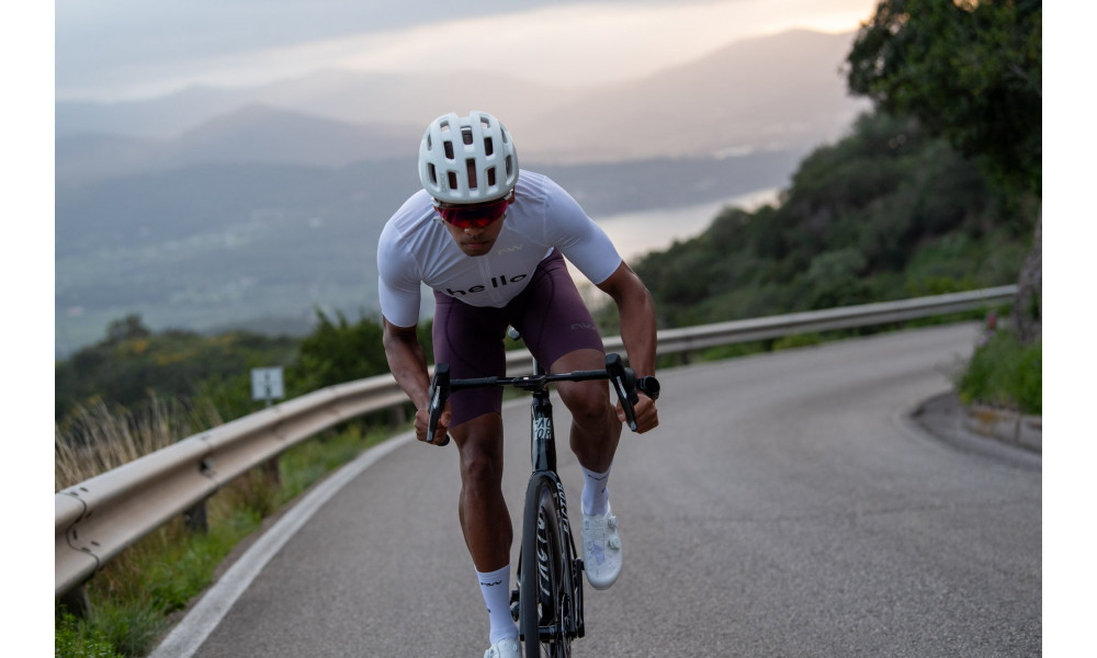 Велошорты с лямками Northwave Fast grape wine - 4