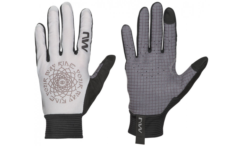 Gloves Northwave Air LF WMN Full light grey-black 