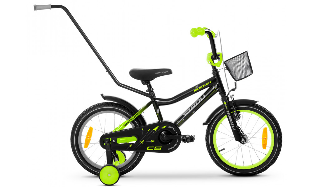 Велосипед Tabou Rocket CS Alu 14 black-lime 