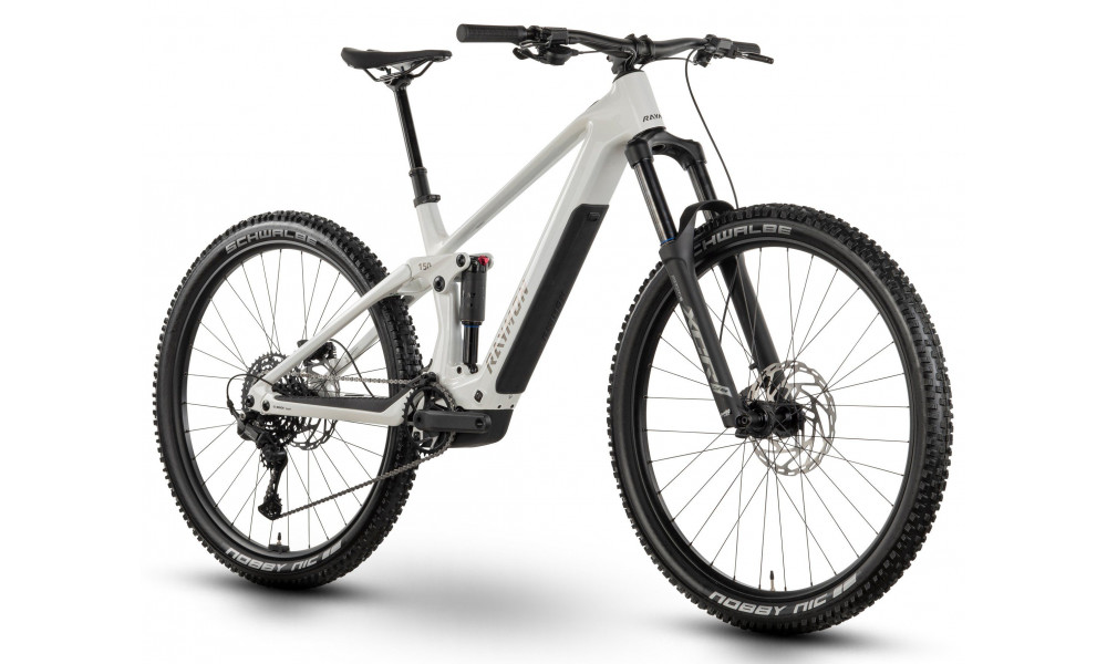 Электрический велосипед Raymon Airok Pure 29" 400 2026 star white-brushed black - 2