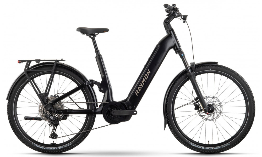 Электрический велосипед Raymon Tavano Comp 27.5" 800 2026 black stealth - 1