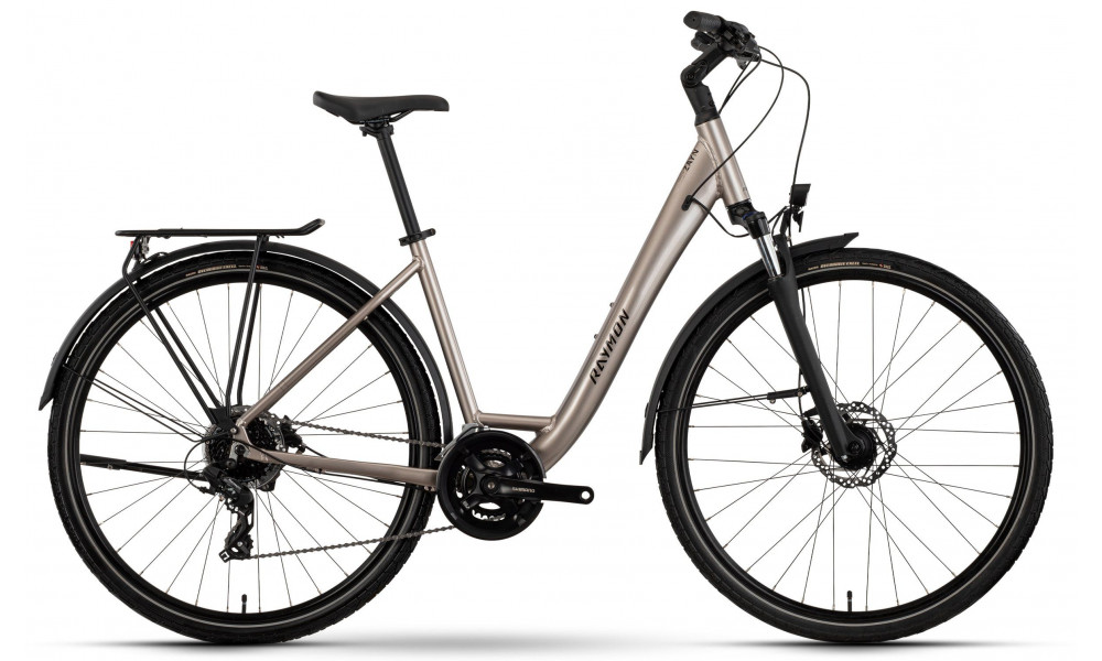 Bicycle Raymon Zayn Comp Easy Entry 2026 taupe grey-black - 1
