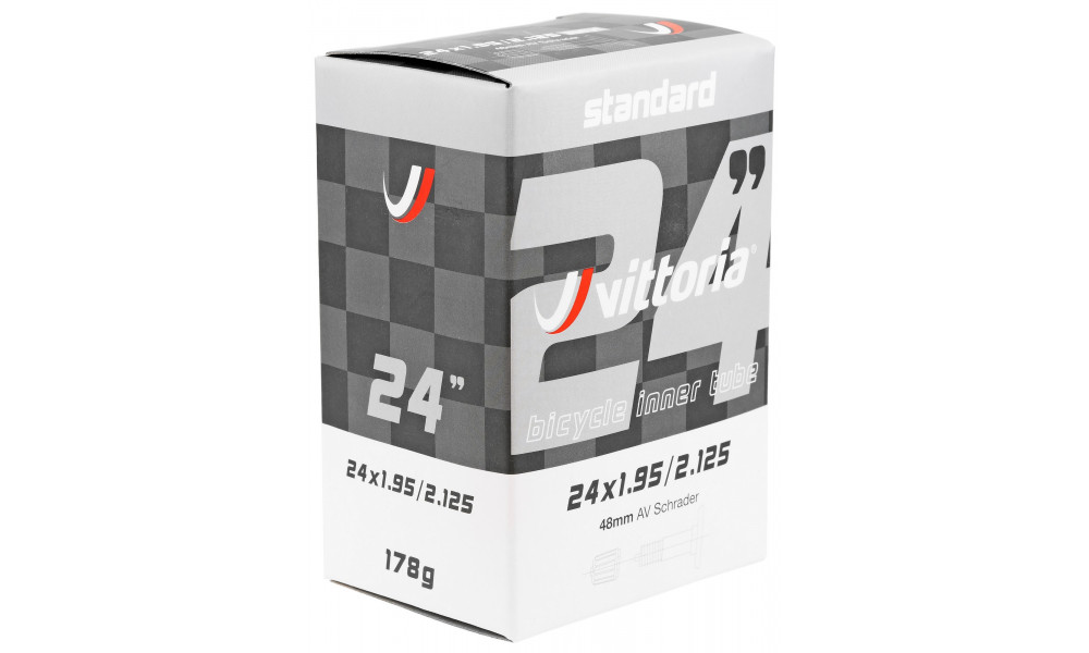 Tube 24" Vittoria Standard AV 48mm (24x1.95/2.125 - 50/54-507) - 3