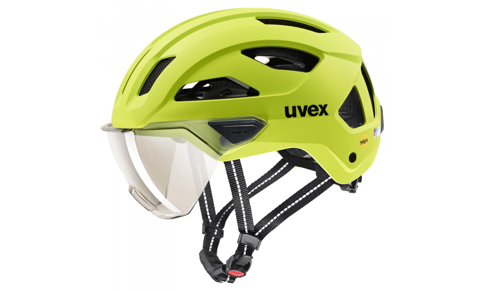 Шлем Uvex stride visor MIPS lime matt - 2