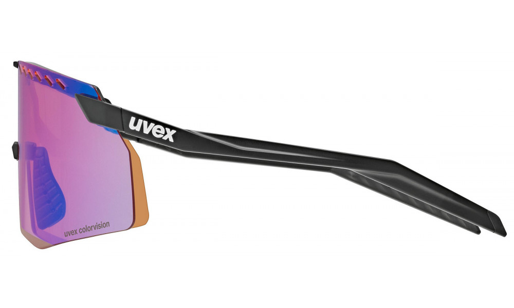 Очки Uvex pace stage CV black matt / mirror blue - 2