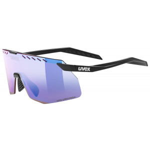 Glasses Uvex pace stage s CV black matt / mirror blue