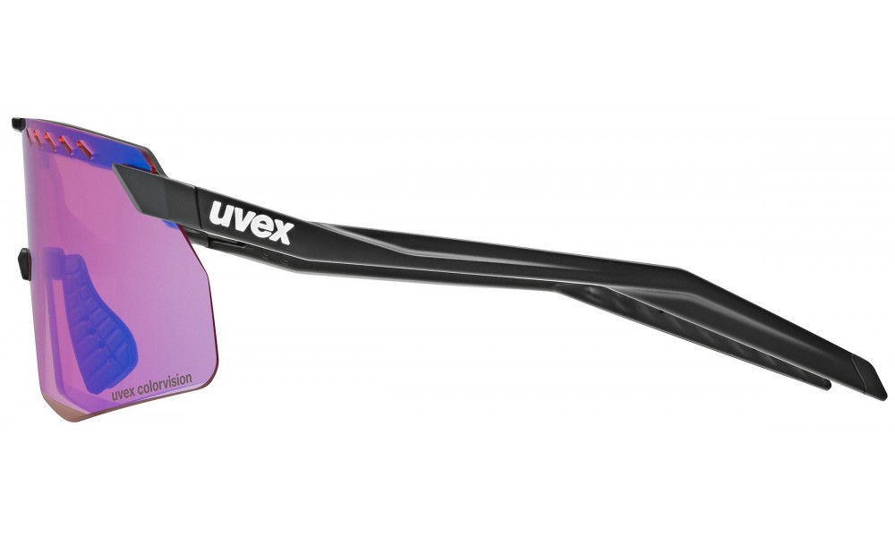 Glasses Uvex pace stage s CV black matt / mirror blue - 2