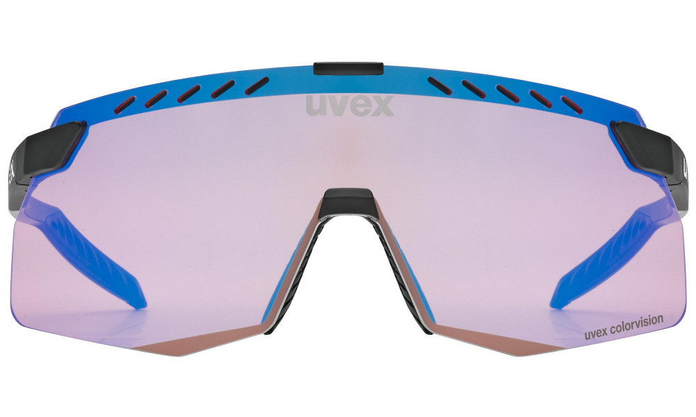 Очки Uvex pace stage s CV black matt / mirror blue - 3