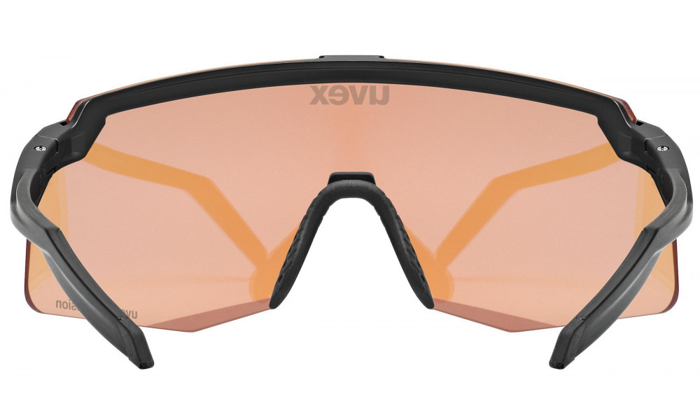 Glasses Uvex pace stage s CV black matt / mirror blue - 4