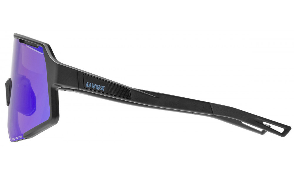 Очки Uvex sequenze CV black matt / mirror blue - 2