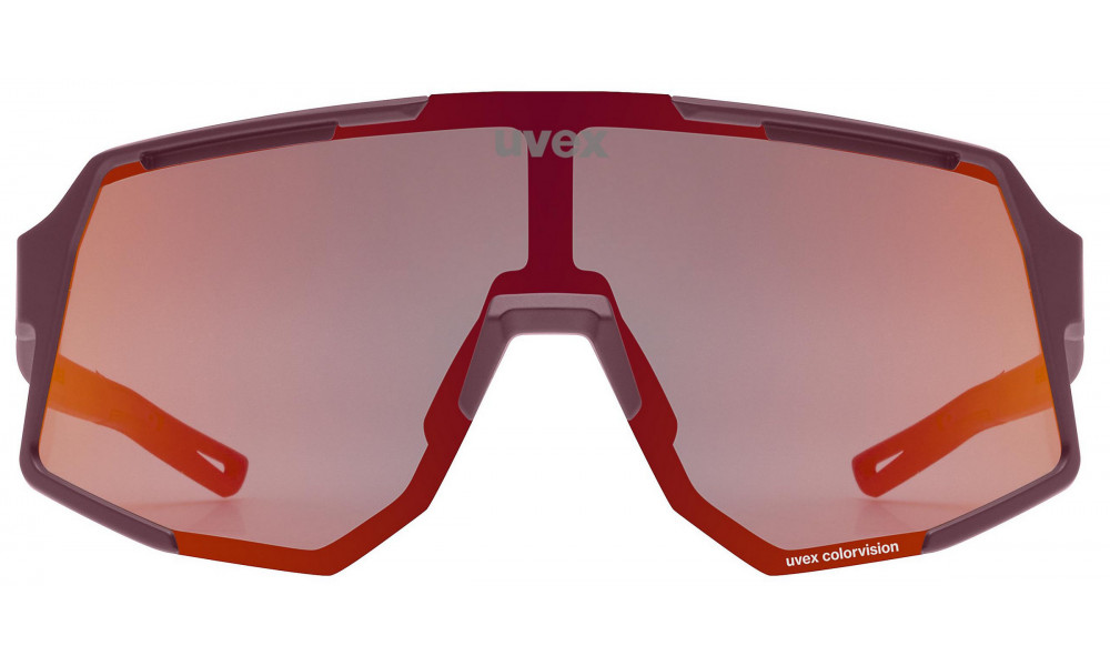 Glasses Uvex sequenze CV burgundy matt / mirror red - 3