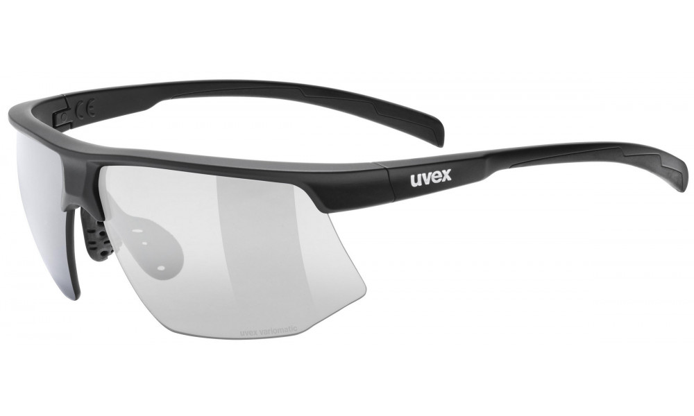 Glasses Uvex aerios V black matt / smoke - 1