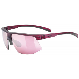 Glasses Uvex aerios cranberry matt / mirror rose