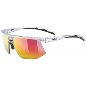 Glasses Uvex aerios clear / mirror red