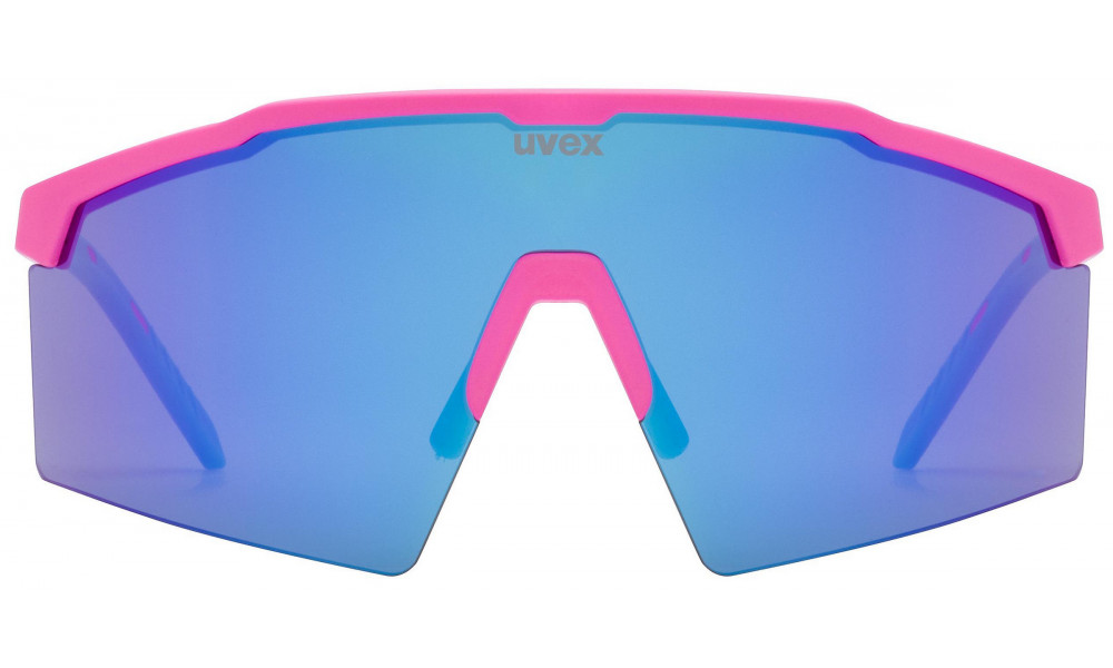 Очки Uvex flowline pink matt / mirror blue - 3