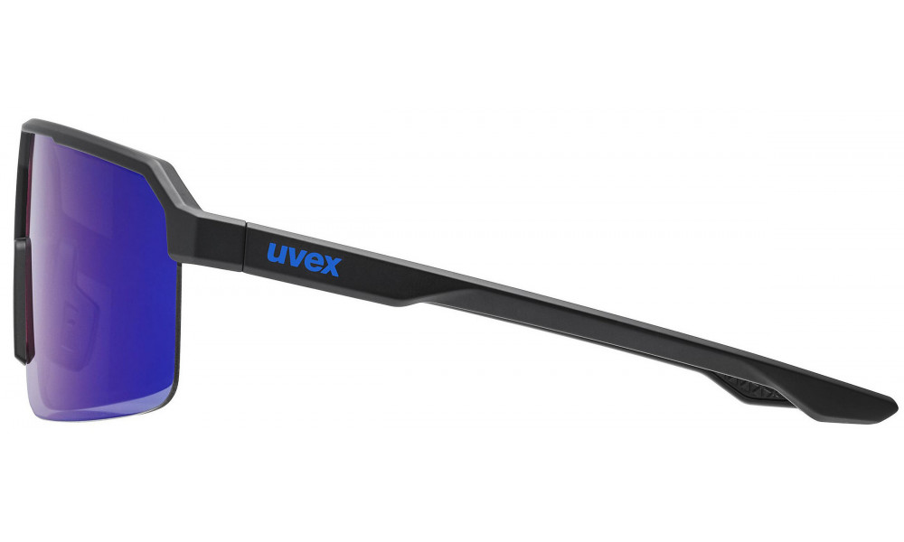 Очки Uvex ramp black matt / mirror blue - 2