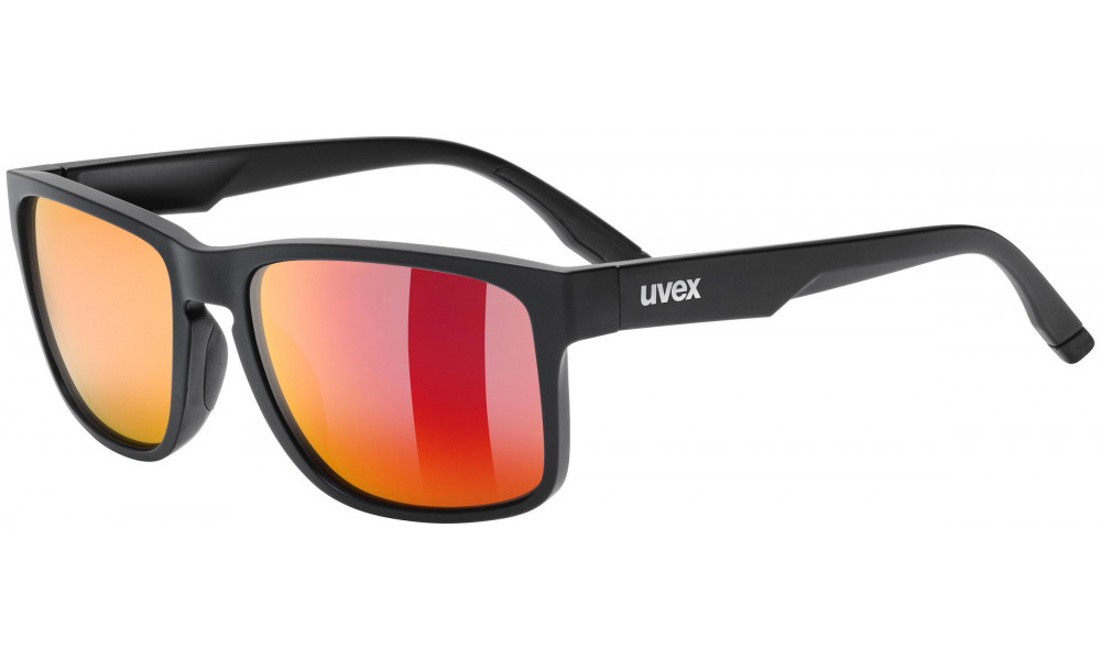 ???? Uvex poise black matt / mirror red - 1