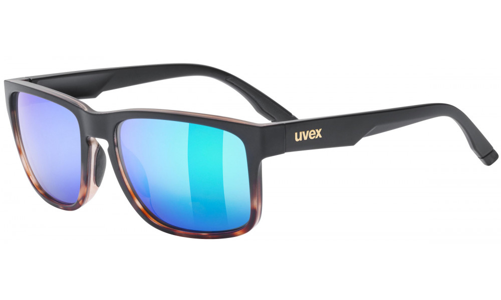 Glasses Uvex poise black-demi matt / mirror green - 1