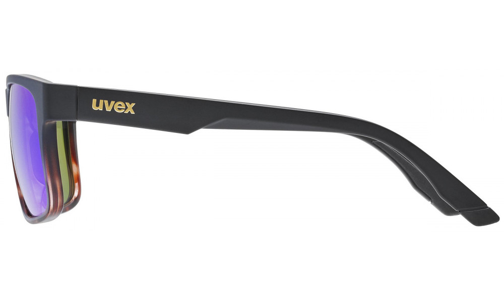 Glasses Uvex poise black-demi matt / mirror green - 2