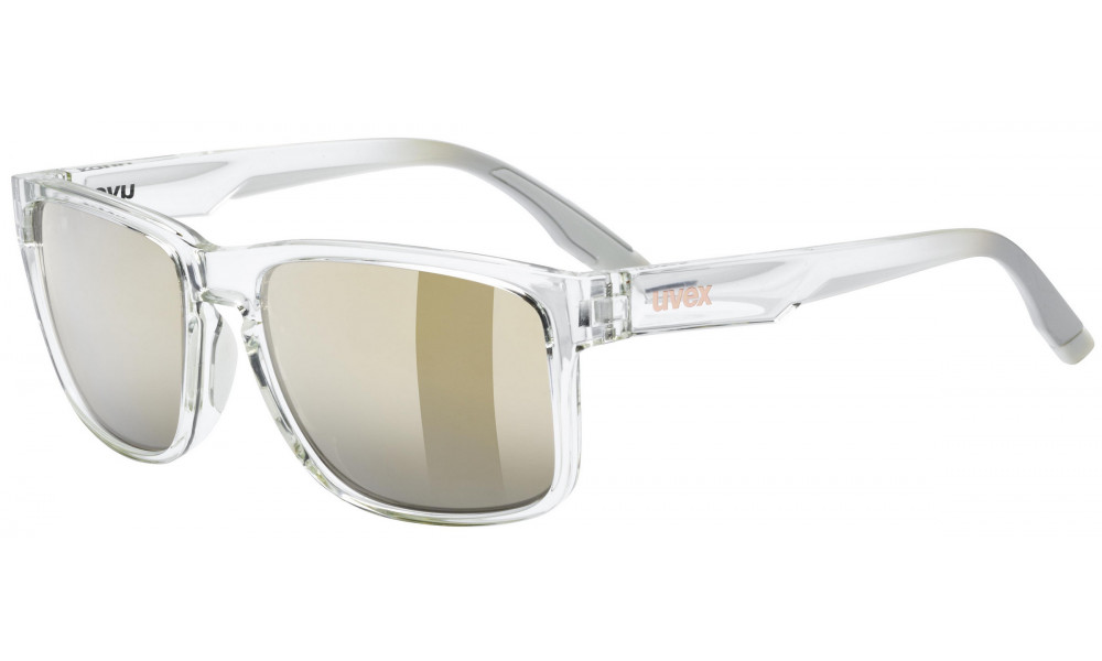 Glasses Uvex poise clear / mirror gold - 1