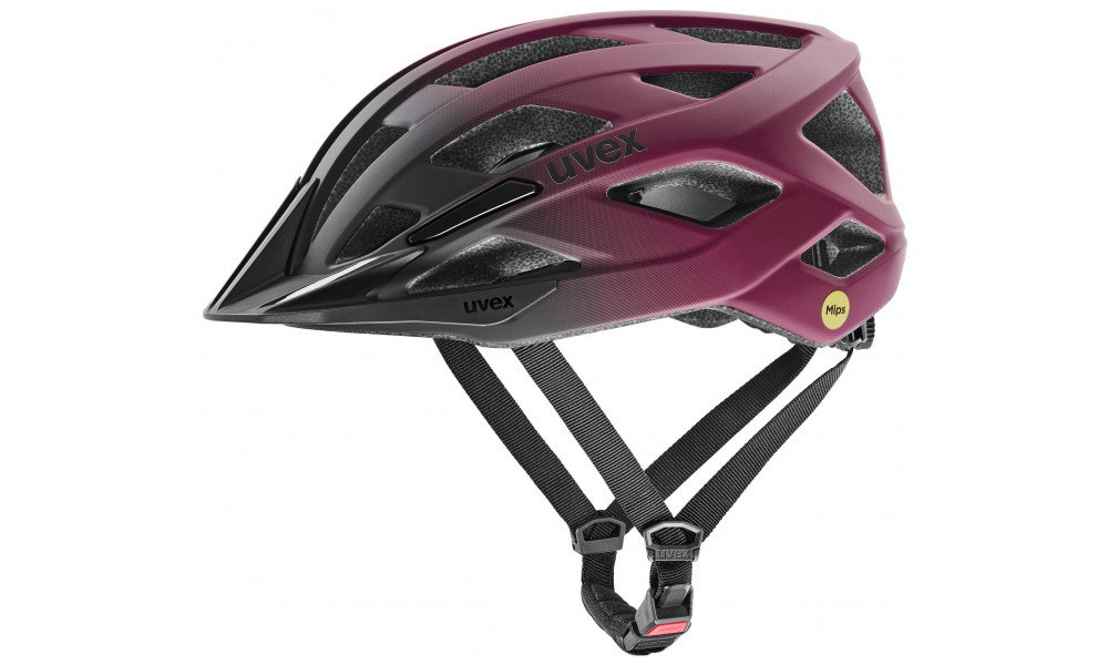 Helmet Uvex i-vo 2 MIPS cranberry-black matt - 1