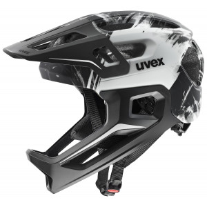 Helmet Uvex react jr fullface black-white matt