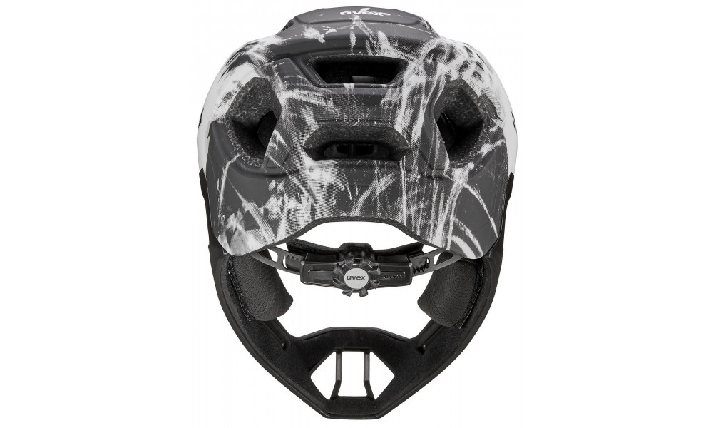 ???? Uvex react jr fullface black-white matt - 4