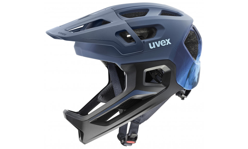 Helmet Uvex react jr fullface dusk blue matt - 1