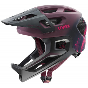 Шлем Uvex react jr fullface cranberry matt