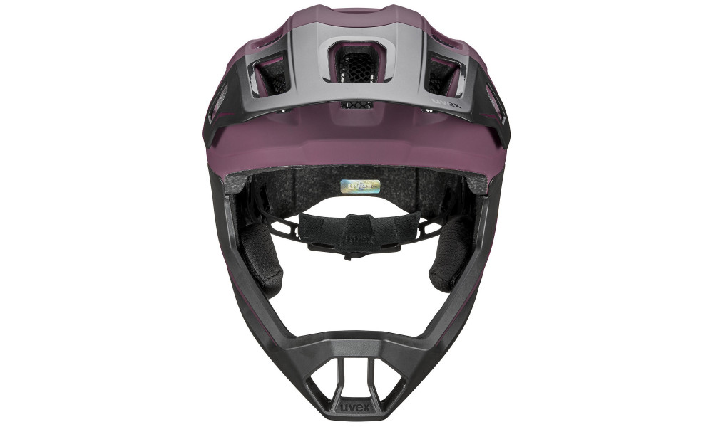Шлем Uvex react jr fullface cranberry matt - 3
