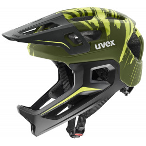 Helmet Uvex react jr fullface dark olive matt