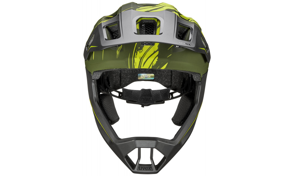 Helmet Uvex react jr fullface dark olive matt - 3