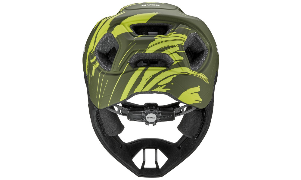 Шлем Uvex react jr fullface dark olive matt - 4