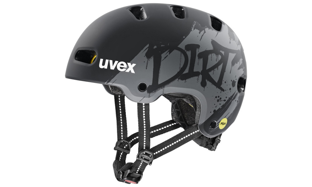 Helmet Uvex kid 4 style MIPS dirt black matt - 1