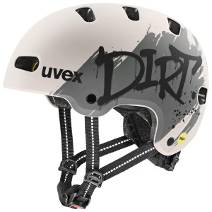 Helmet Uvex kid 4 style MIPS dirt warm grey matt