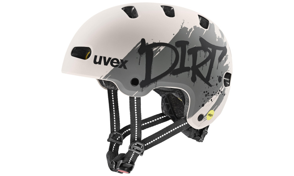 Шлем Uvex kid 4 style MIPS dirt warm grey matt - 1