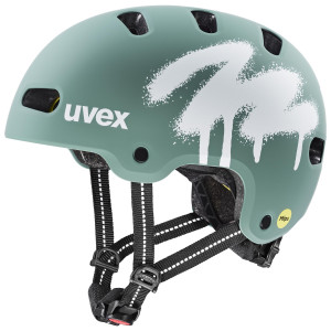 Шлем Uvex kid 4 style MIPS spray sage green matt