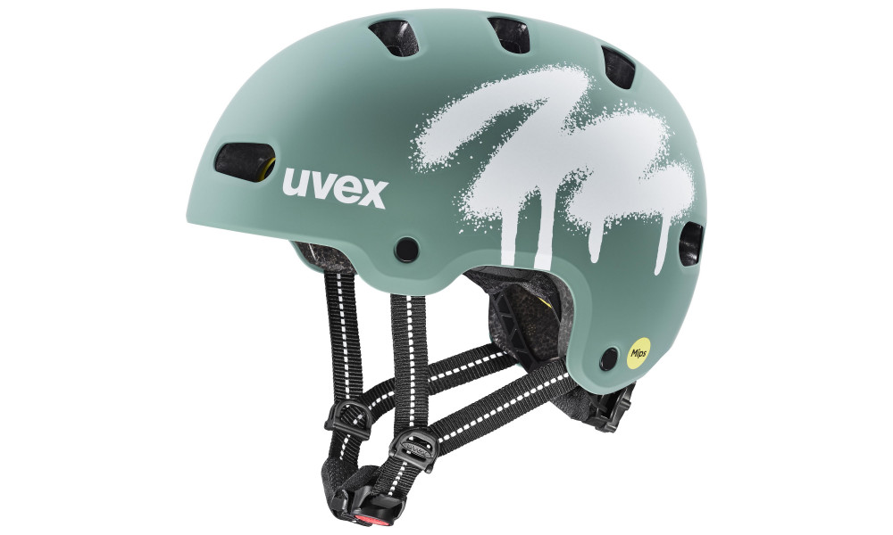 Шлем Uvex kid 4 style MIPS spray sage green matt - 1