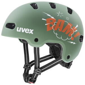 ???? Uvex kid 4 style bam moss green-papaya matt