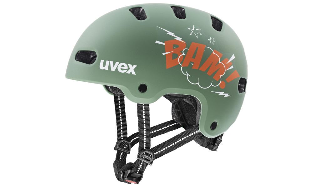 ???? Uvex kid 4 style bam moss green-papaya matt - 1